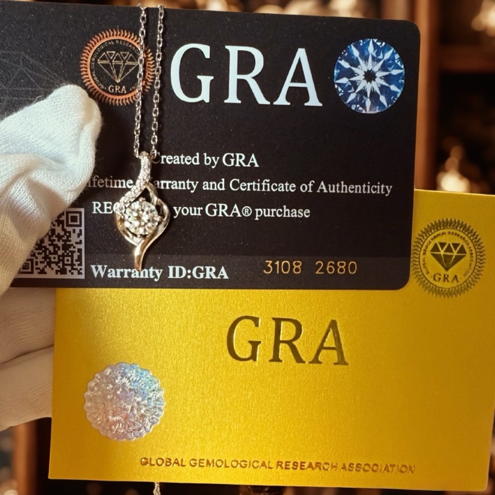 ✨Stunning Moissanite Pendant Necklace | GRA Certified✨